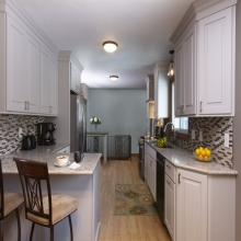 Bright and Traditional Light Gray Kitchen