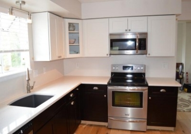 Black and White Kitchen in Denver Remodel