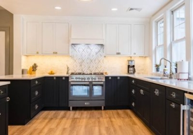 Beautifully Balanced Black and White Kitchen