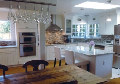 San Jose kitchen renovation features CliqStudios Shaker Painted White cabinets