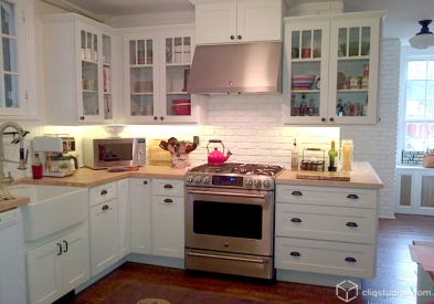 Dayton Painted White Kitchen Cabinets