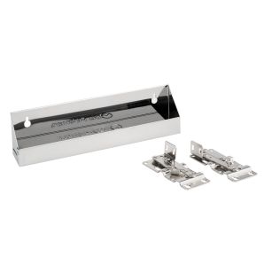 Rev-a-Shelf - 11 in. Stainless Steel Tip Out Sink Front Tray with Hinges - 6581-11-52