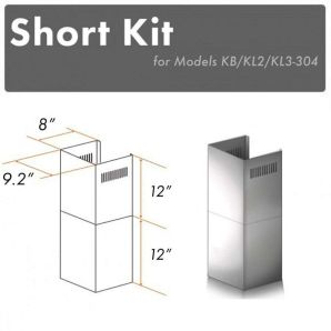 ZLINE 2-12 In. Short Chimney Pieces For 7.4 Ft. To 8 Ft. Ceilings - Sk-Kb/Kl2/Kl3