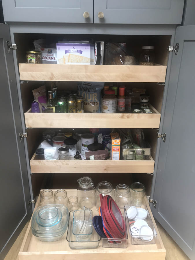 pantry cabinets add extra storage to kitchen.