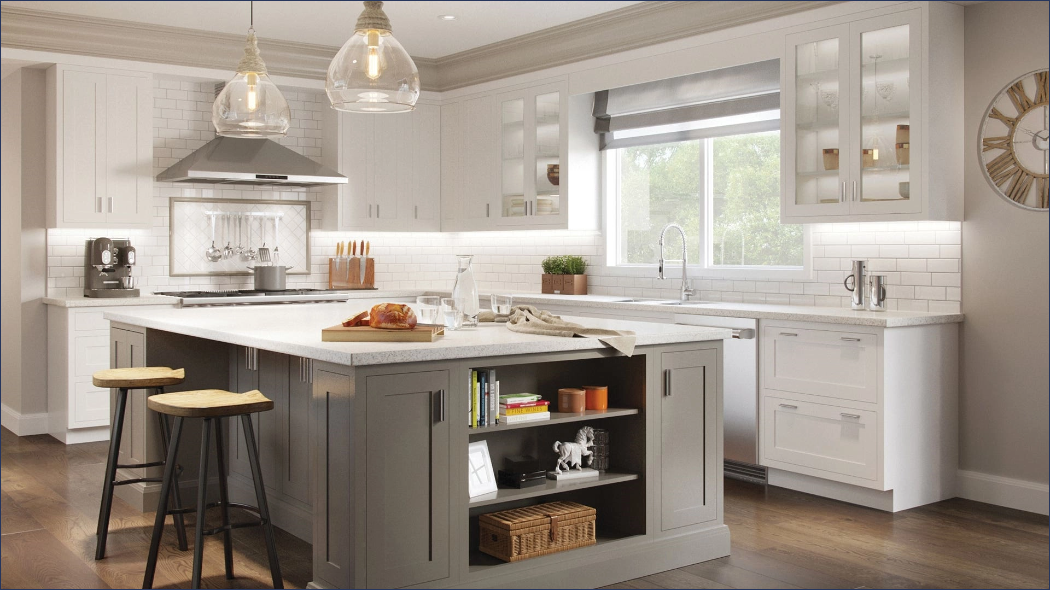  Kitchen Island designed and remodeled by CliqStudios.