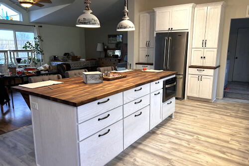 Berkeley Oak Coastal Cottage kitchen cabinets