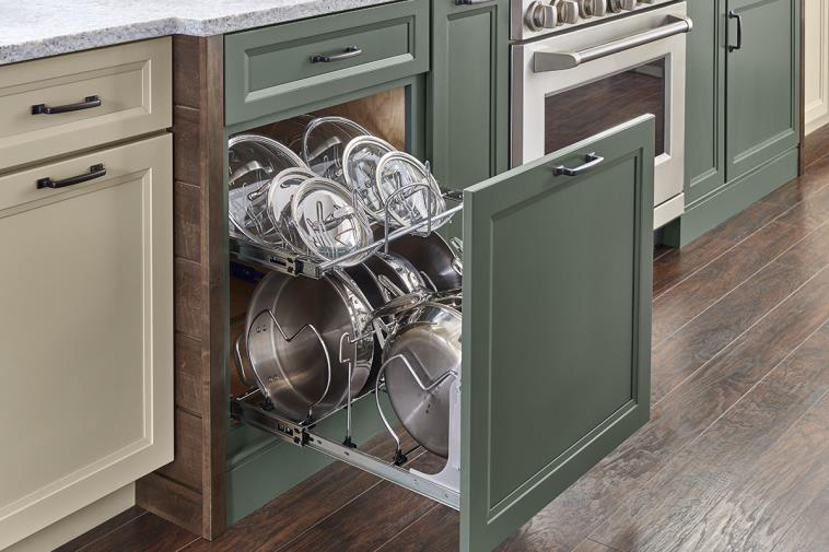 Green Kitchen Cabinets