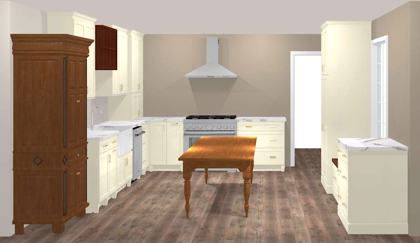 CliqStudios kitchen design packet Newport Silk