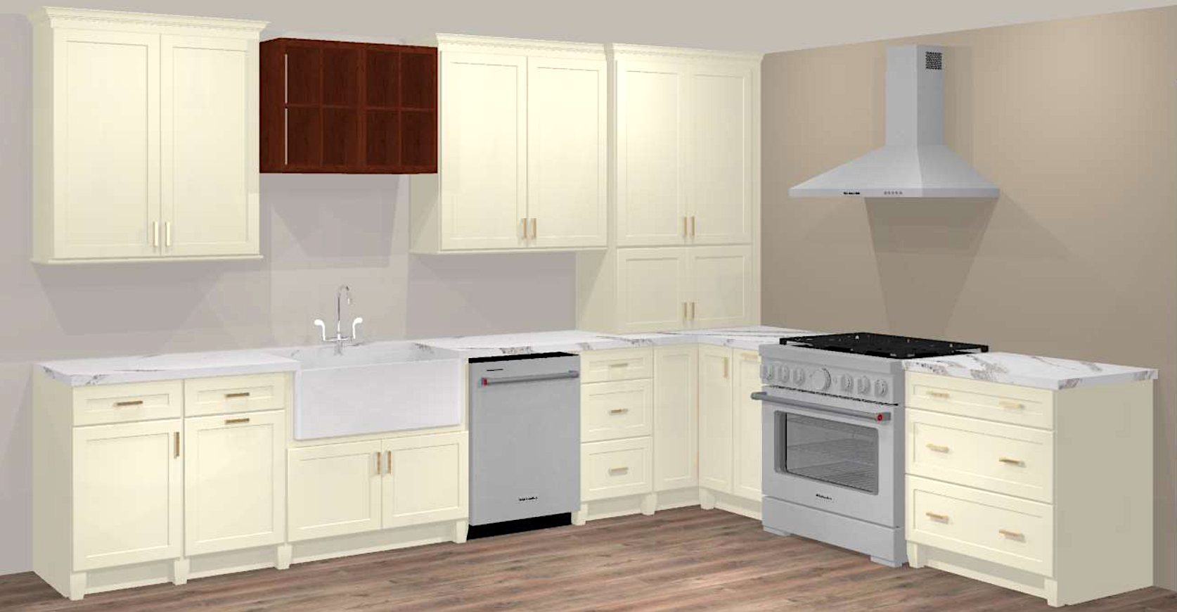 CliqStudios kitchen design packet Newport Silk