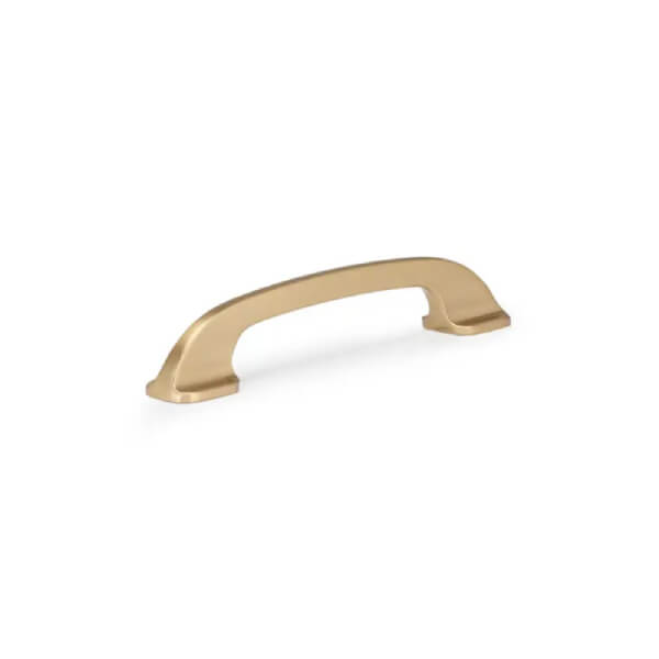 Curved champagne bronze bar pull