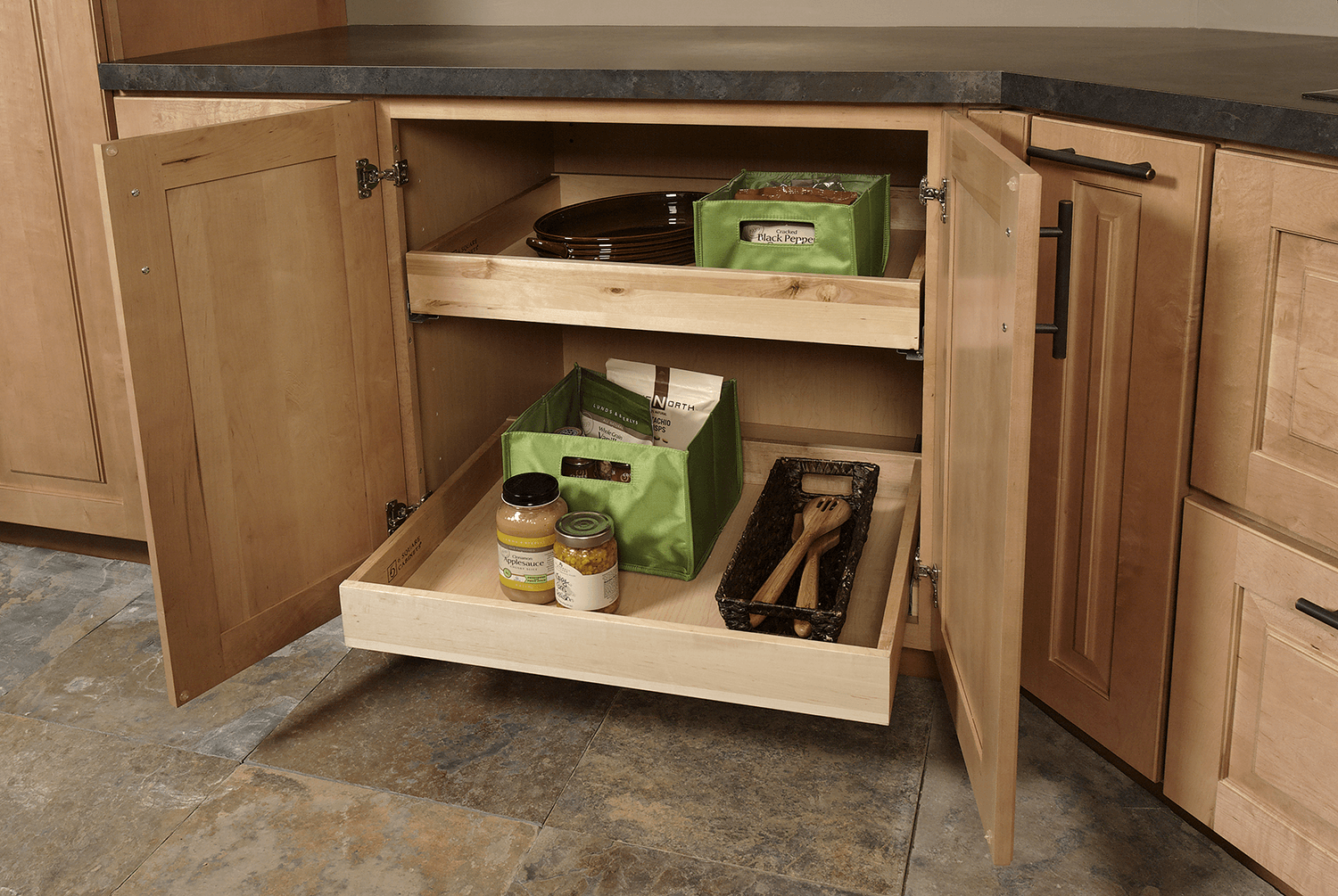 No kitchen is complete without adjustable shelves to store all your kitchen necessities.