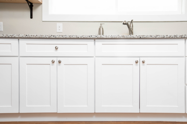 CliqStudios White Framed Cabinets