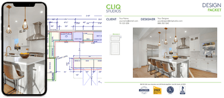 Large L-shaped white shaker inset kitchen cabinet design with stacked glass cabinets, a large gray stained kitchen island and white quartz countertops