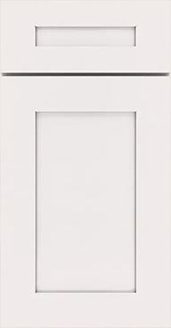 Soft white shaker kitchen cabinet door style