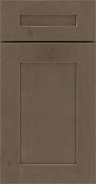 Ash-brown shaker kitchen cabinet door style