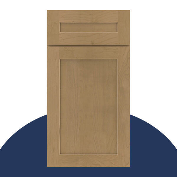 Light wood shaker door style with gray undertone