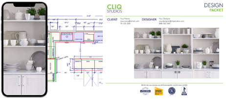 White shaker base cabinets with open kitchen cupboards