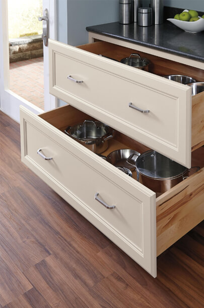 Enhance pots and pans storage with pull-outs, dividers and more.