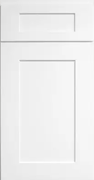 White shaker kitchen cabinet door style