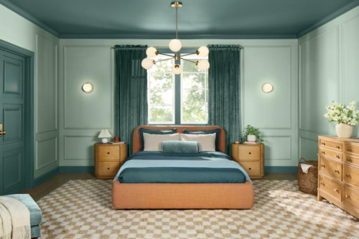 Light mint green wall paint for 2025 color of the year