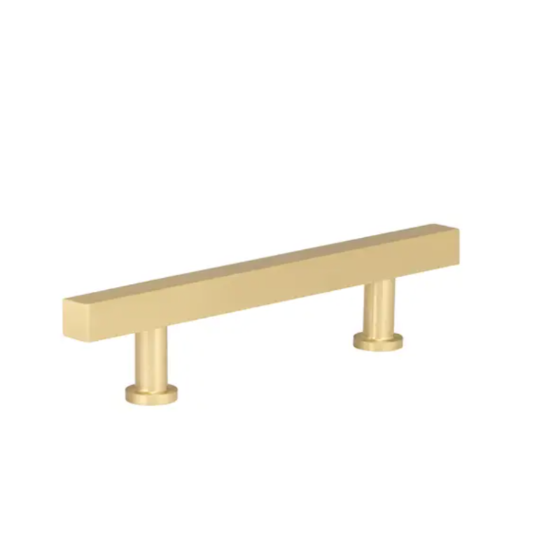 Modern gold cabinet pull Modern square cabinet pull in gold finish