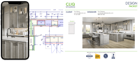 Large L-shaped kitchen design with gray stained kitchen with oak cabinets, a matching wood hood and two kitchen islands 