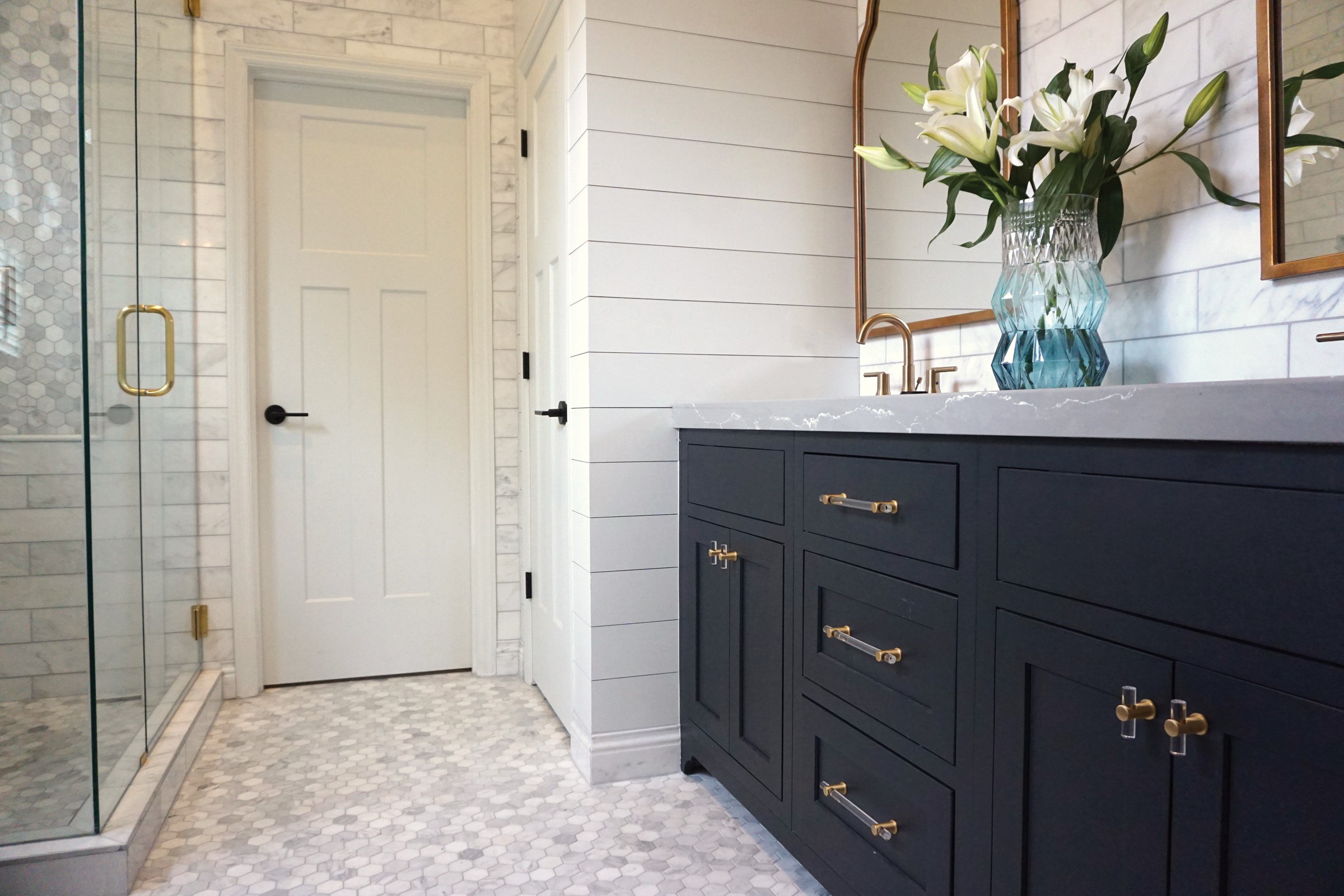 Eclectic, Sophisticated Bathroom Vanity