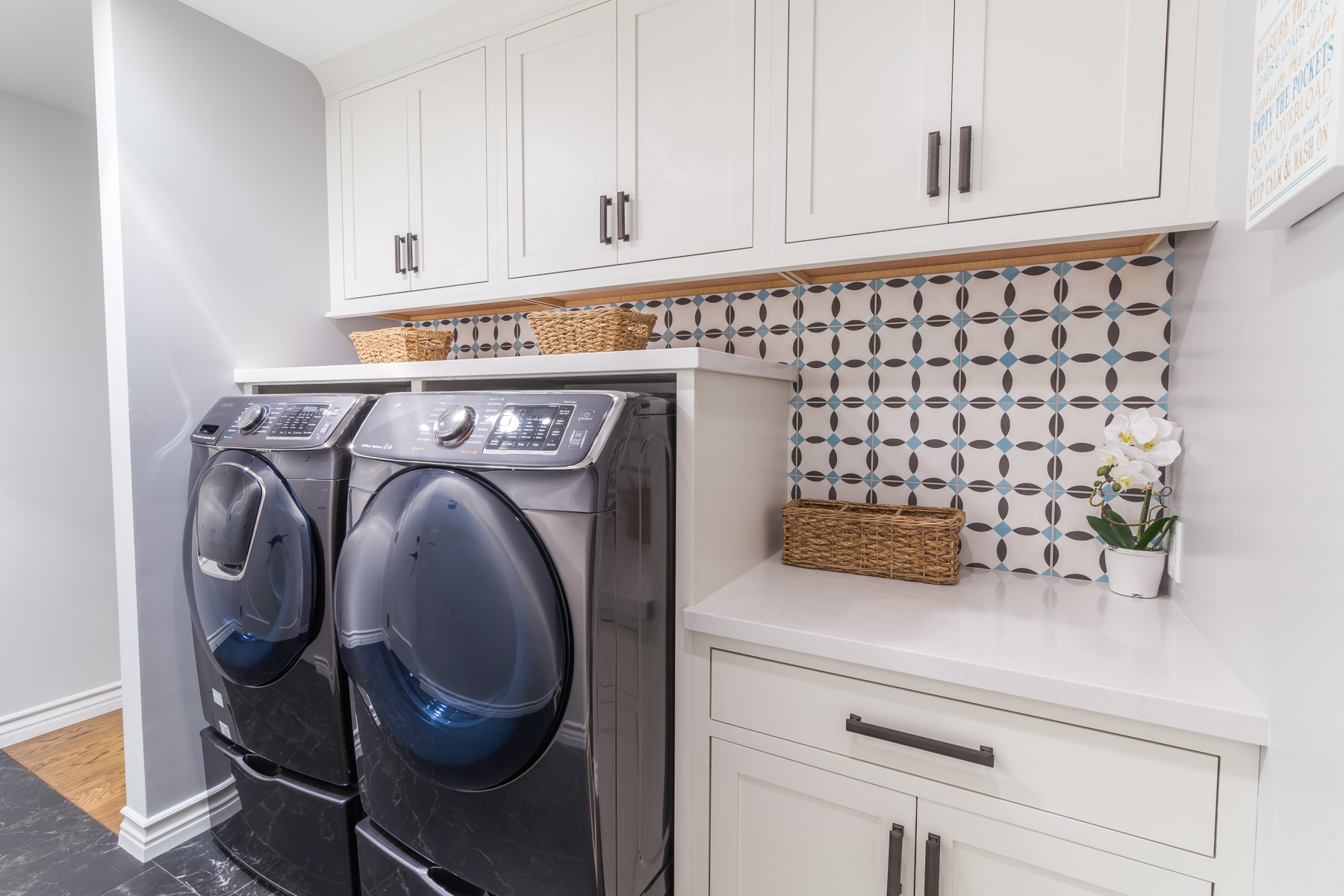 This image is of laundry room cabinets. Laundry room cabinets allows enough room for you to comfortably do your everyday chores, while creating great storage space for your linens.