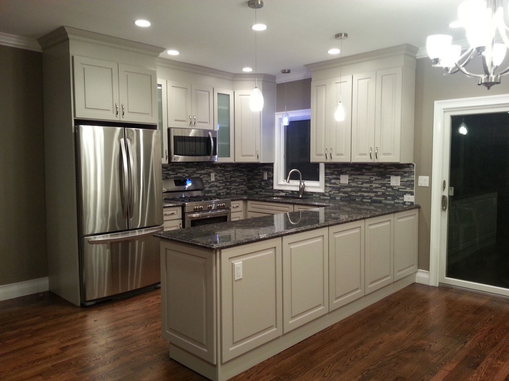 Centereach New York kitchen renovation features CliqStudios Decorative Painted White cabinets