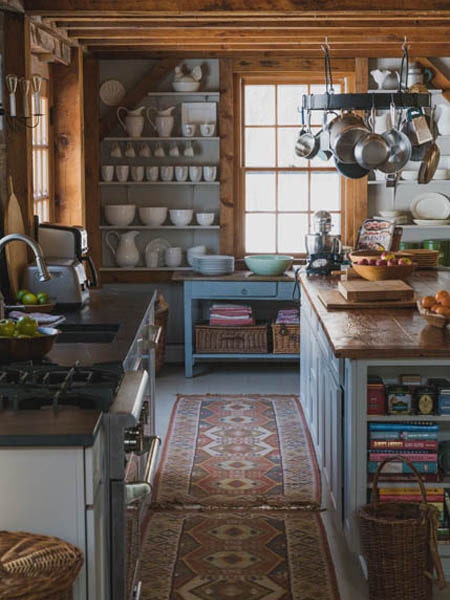 Clean Kitchen Island with Storage