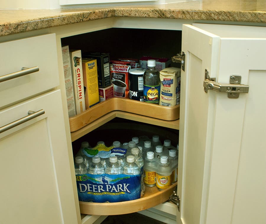 built differently both in measurements and design-wise than the other kitchen cabinets