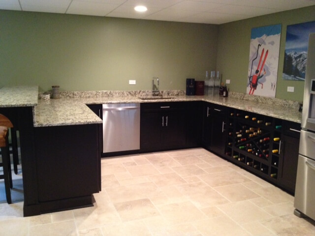 The image is of bar cabinets in a house. Bar cabinets certainly can add to the overall look and feel of your home.