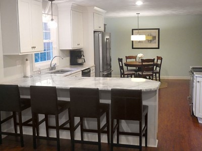 Morton Illinois kitchen renovation features CliqStudios Shaker Painted White cabinets