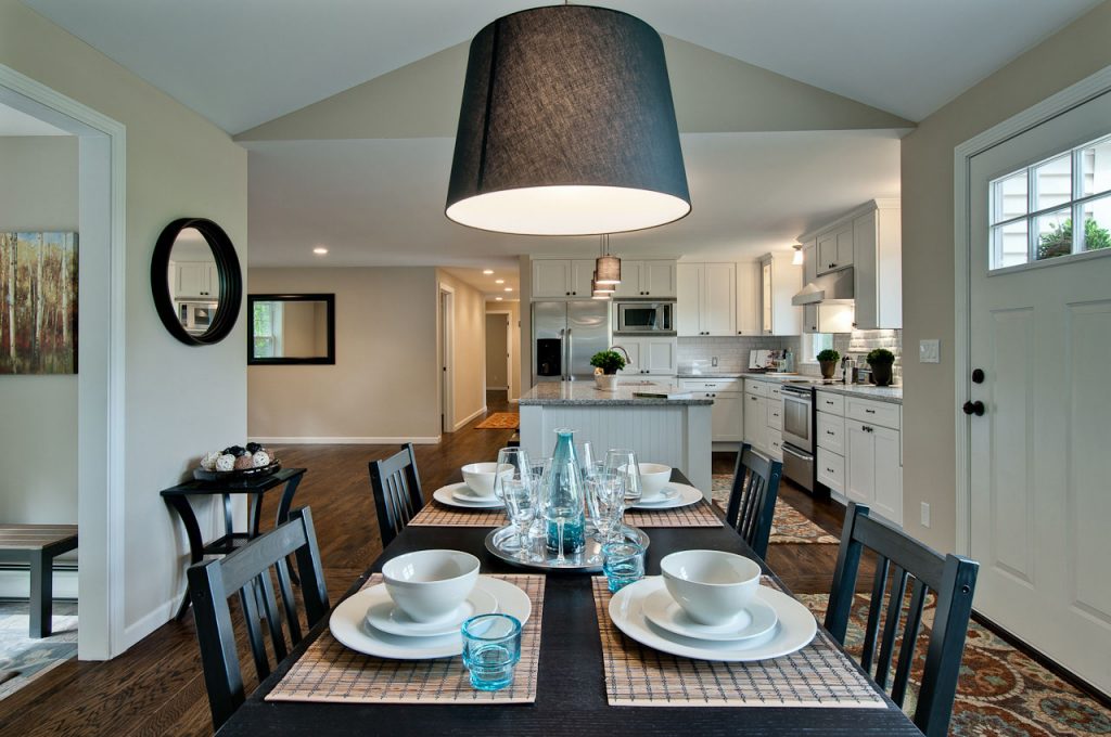 designing your home with an open floor plan is very popular today