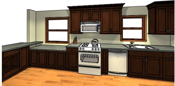 sable birch cabinets in beverage center, refrigerator and pantry cabinets