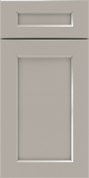 Lawrence decorative cabinet in light gray paint called Pebble