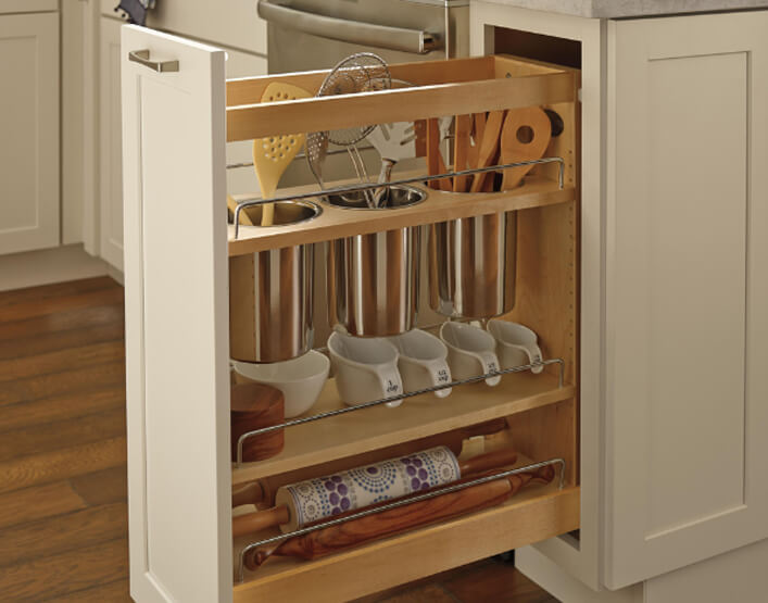 Upgrade your kitchen with spice pull-outs and more.