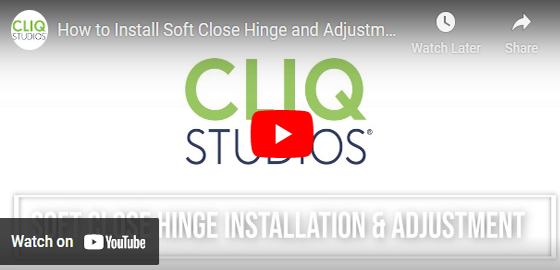 Installing & Adjusting Soft Close Hinges